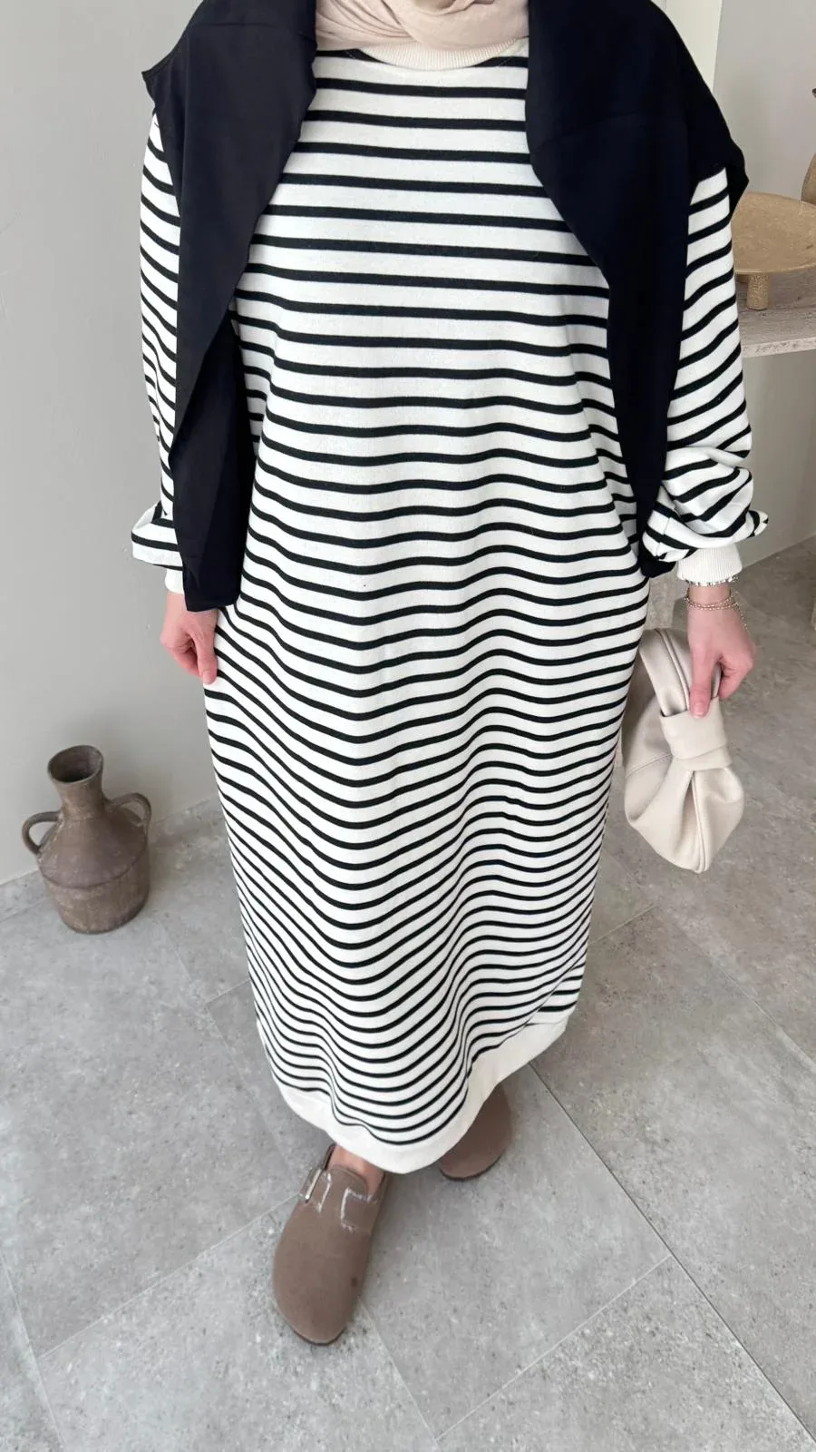 Misra Basic Elbise – Siyah, görsel 7