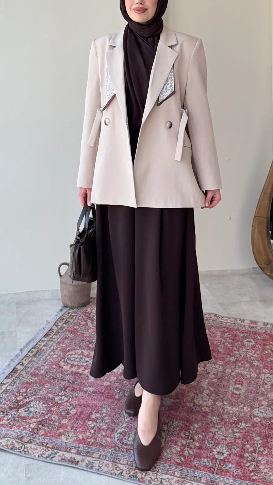 Lisa Blazer Ceket – Taş, görsel 3