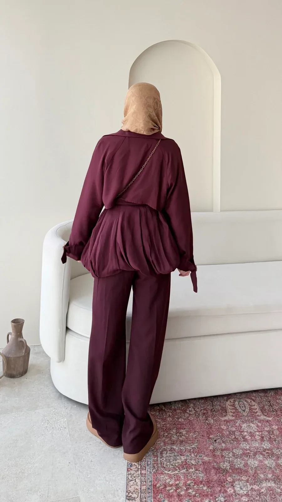 Sue Modal Trenç – Mürdüm, görsel 7