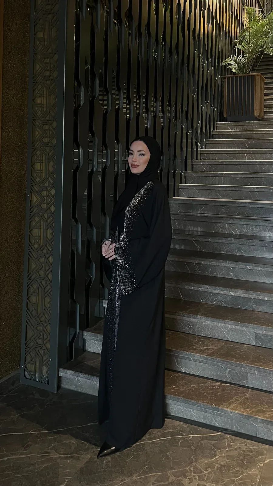 Sahra Işıltı ABAYA - SİYAH, görsel 3