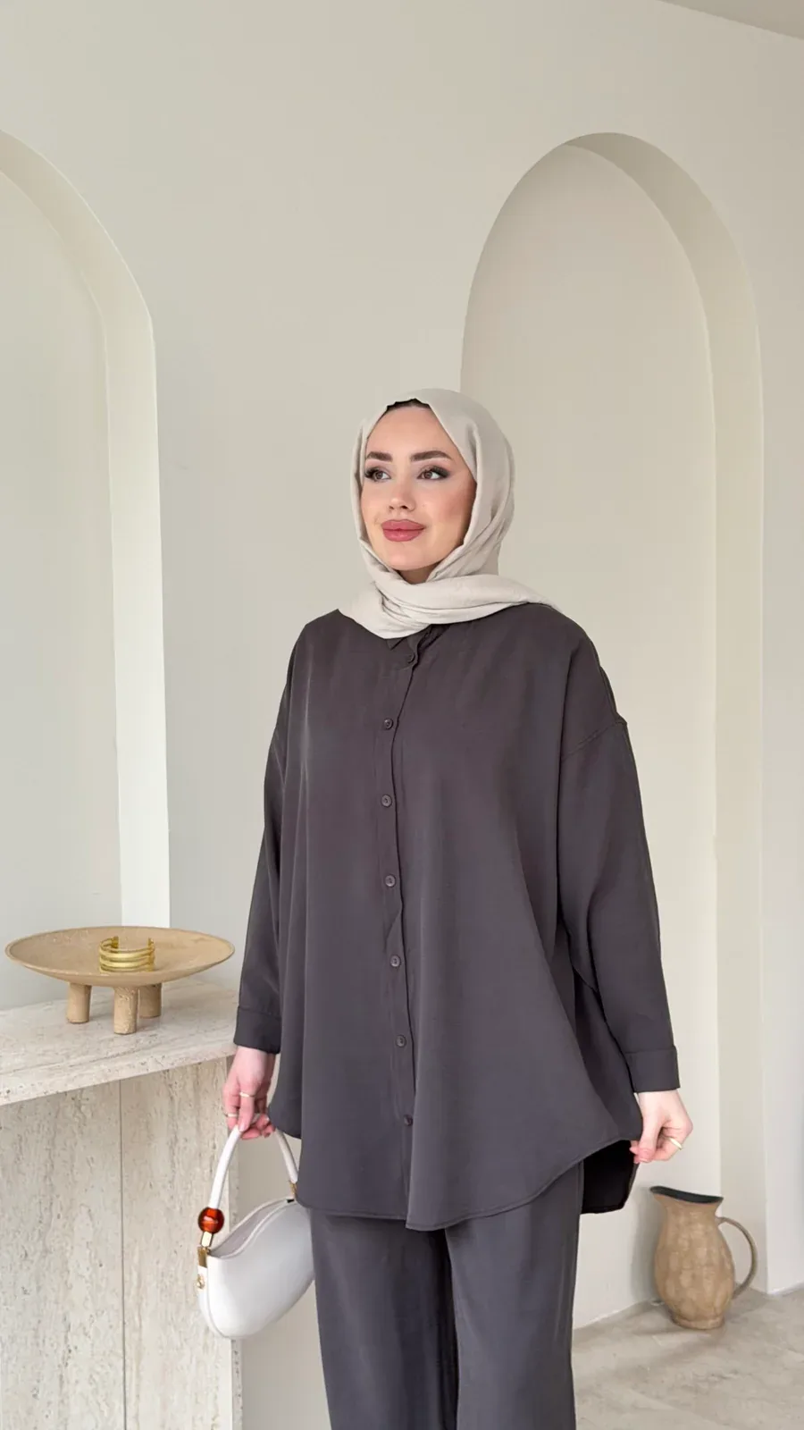 Cosy Tensel Takım – Kahverengi, görsel 4
