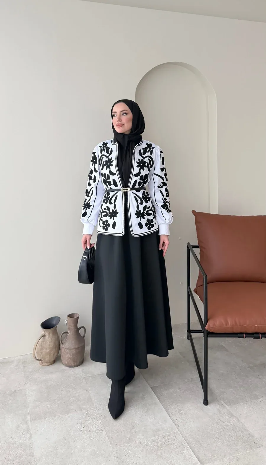 Quan Nakış Ceket – BEYAZ, görsel 6