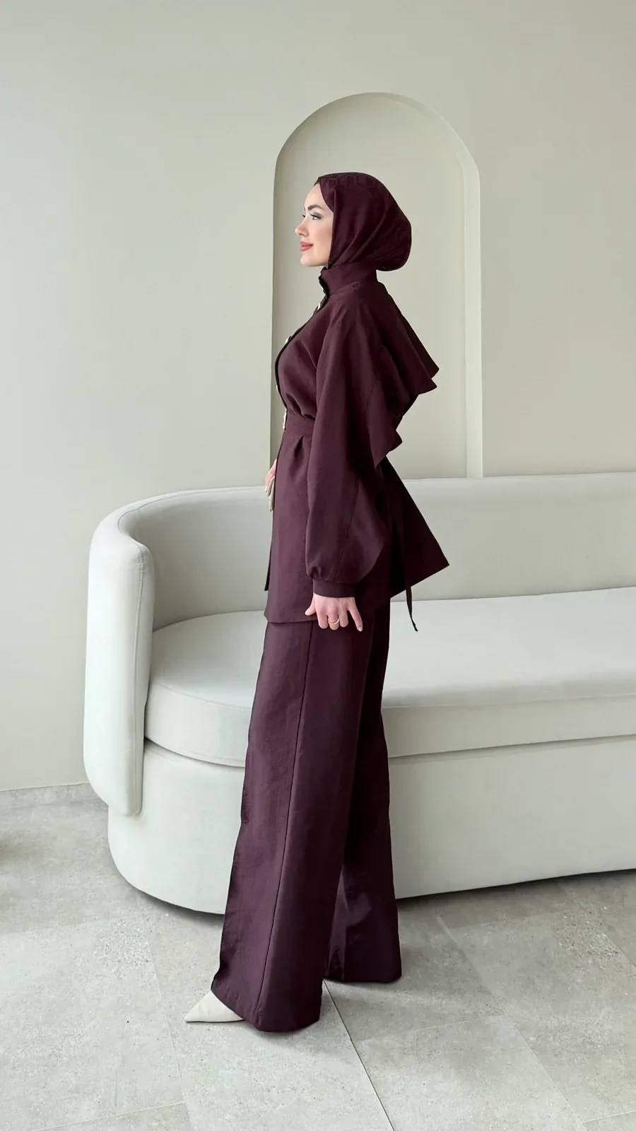 Hare Taşlı Takım – Mürdüm, görsel 2