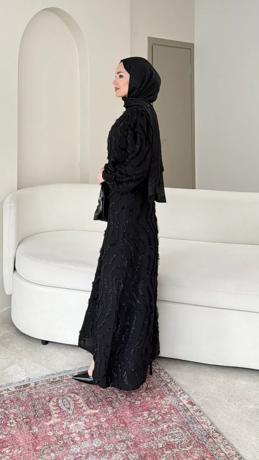 Pırıl Elbise – Siyah, görsel 5
