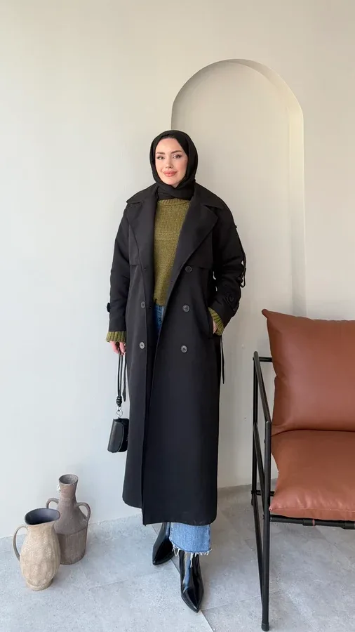KIĞIL TRENÇ – SİYAH