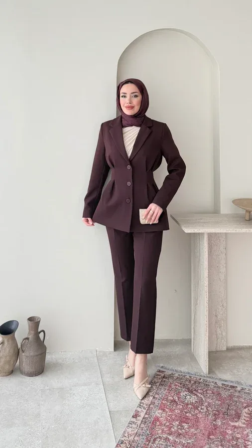POLYA BLAZER TAKIM – MÜRDÜM