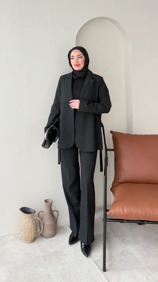 BELİN BLAZER TAKIM – SİYAH